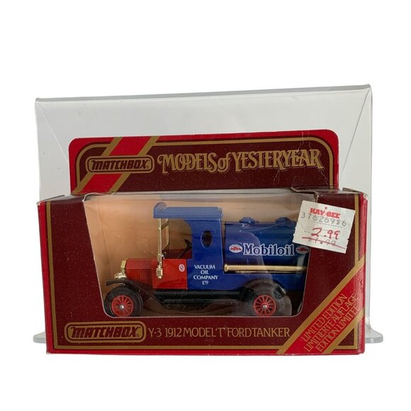 Matchbox Y-3 1912 Model T Ford Tanker Mobiloil Vintage New - Picture 1 of 5